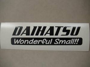 『DAIHATSU Wonderful Small!!』　パロディステッカー　2枚組