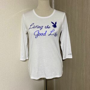 PLAYBOY BUNNY Tシャツ　ホワイト　L