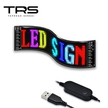 TRS LED 電光掲示板 39×19cm USB 5V Bluetooth LEDディスプレイ S3264 380431_画像1