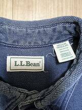 古着 90s ヴィンテージ L.L.Bean エルエルビーン デニム生地 刺し子 ボタンダウンシャツ / USA製 大きいサイズ_画像6