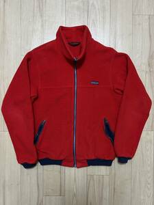 80s ヴィンテージ Patagonia パタゴニア フリース / デカタグ 三角タグ USA製 Lサイズ 赤