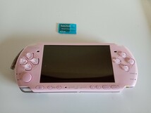 外箱なし　PSP-3000 ブロッサムピンク　ソフト2本　クリアケース　液晶保護フィルム_画像2