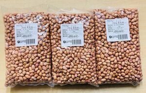 生落花生 花生 花生米 ピーナッツ 小粒 500g x 3袋 セット