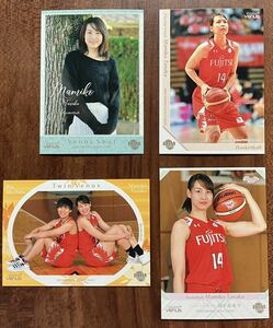 2020 SHINING VENUS 【田中真美子　バスケットボール】レギュラーカード4枚セット 画像表裏 1枚ずつトップローダー入り