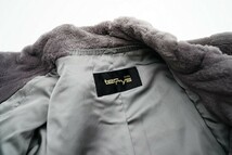 GP6878▼Terrys GINZA*シェアードミンク MINK*最高級毛皮*リアルファー ファーコート ハーフコート*Fサイズ*グレー_画像7