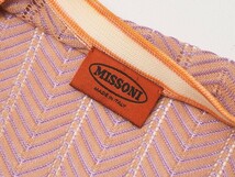 GP7455〇イタリア製*ミッソーニ MISSONI*総柄*透かし編み*ニットベスト ジレ*サイズ48*マルチカラー_画像3