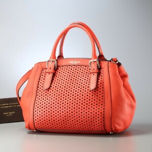 MG2175*ケイトスペード kate spade new york*ショルダー付き レザーハンドバッグ*トートバッグ*2way*MERCER ISLE SLOAN*レッド