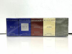  storage unopened BVLGARI BVLGARY men's Mini perfume set pool Homme pool fam Homme nia blue pool Homme blue Pal fam