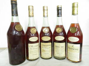 ☆☆未開栓　古酒　HENNESSY VSOP ヘネシー スリムボトル コニャック ブランデー　５本まとめて　 1000/700ml 40度