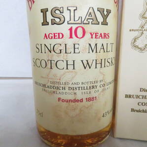 ☆☆未開栓 BRUICHLADDICH ブルイックラディ ISLAY アイラ 10年 特級 シングルモルト ウイスキー 750ml 43％の画像2