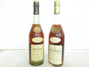 ☆☆未開栓　古酒　Hennessy ヘネシー 旧　VSOP スリムボトル　２本 700ml 40% 