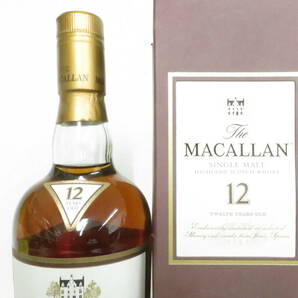 ☆☆未開栓  マッカラン12年 シェリーオーク  シングルモルト ハイランド 旧ボトル TheMACALLAN ウイスキー箱有 700ml 40％の画像4