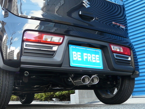 BE FREE HA36S 4WD アルトワークス オールステンマフラー センターW出し 直管 ストレートマフラー