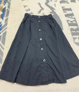 GU スカート フロントボタン ロングスカート　マキシ丈スカート