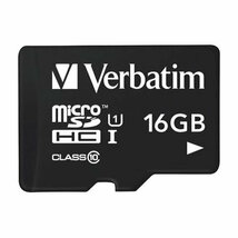 ２枚セット 新品 microSDカード 16GB 三菱Verbatim Class10 MHCN16GJVZ4 microSDHCカード マイクロSD microSD_画像2