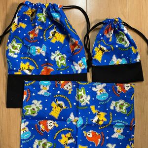 【完成品】　ポケモン　巾着、ランチセット