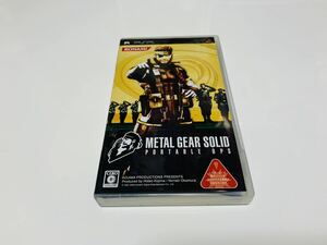 Metal gear solid portable ops psp SONY PlayStation portable jp