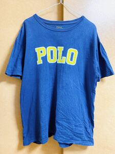 POLO RALPH LAUREN ポロ ラルフローレン ロゴプリント Tシャツ ネイビー系 Mサイズ