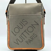 ベタ無し☆LOUIS VUITTON ダミエ ジェアン シタダン ショルダー ボディバッグ レザー キャンバス ヴィトン ベージュ サーブル 肩掛け_画像2