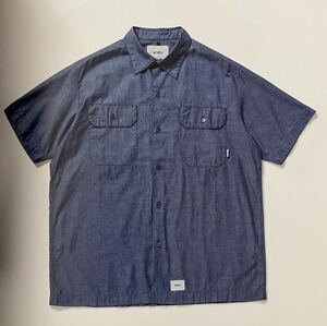 WTAPS / DECK SS / SHIRT. COTTON. DANGAREE / EX.40 2020. Spring/Summer / ダブルタップス / 半袖 / シャツ / M / 美品