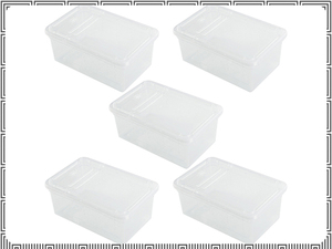  new goods reptiles . insects breeding plastic case on cover large opening width put is possible to choose 3 size clear small size 5 piece set [2592:madi]