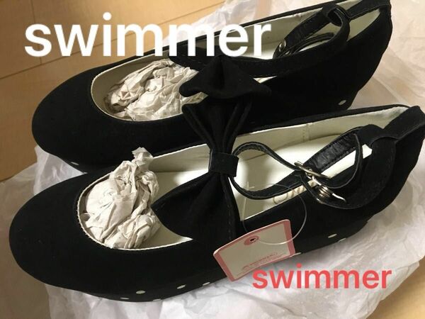 【値下げ中】【未使用】SWIMMERスイマー ドットソールパンプス　S