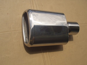  stainless steel muffler chip tail end large shape oval minivan VIP high so highway racer Sports Compact 