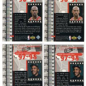 Michael Jordan 1998-99 Upper Deck MJ Timeframe 96-97～97-98 4cardsの画像2