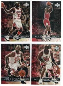 Michael Jordan 1999-00 Upper Deck Air of Greatness 4cards(#134,135,137,138)