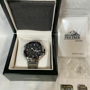 中古美品　CASIO 腕時計 PROTREK プロトレック　MANASLU タフソーラー　電波時計　PRX-7000T-7JF