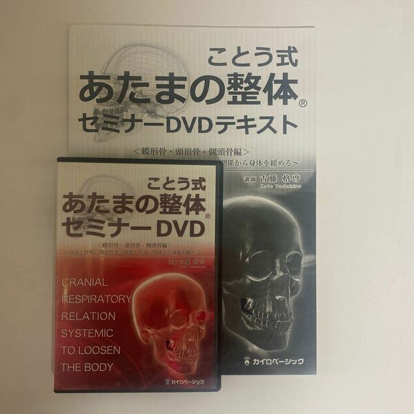 24時間以内発送!整体DVD【ことう式あたまの整体 セミナーDVD 蝶形骨 頭頂骨 側頭骨編】古藤格啓 手技DVD 整骨 治療院 カイロベーシック