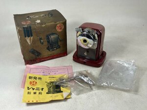 当時物 ジャニイ 鉛筆削器 削り 手回し式 手動 長期保管品 レッド 昭和レトロ aprh-pe