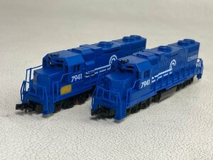 LIFE-LIKE ライフライク CONRAIL コンレール ディーゼル機関車 (M+T車）2両セット アメリカ型 不動車 ジャンク Nゲージ marn-nb