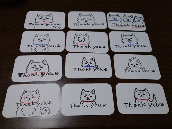 手描き サンキューカード 20枚セット+2枚おまけ付き