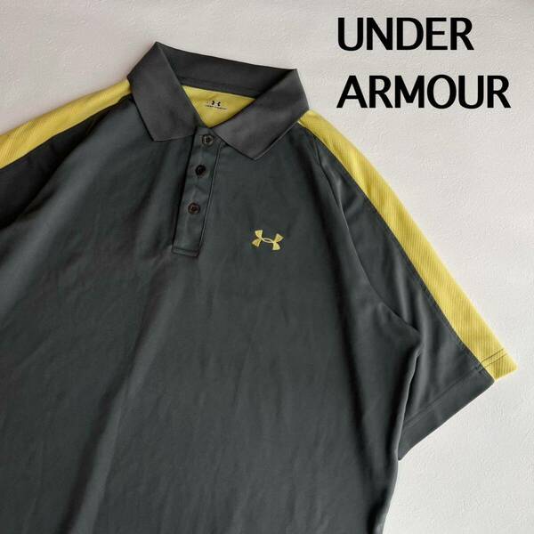 アンダーアーマー　ゴルフウェア　半袖ポロシャツ　ポロシャツ　ゴルフ　L メンズ　UNDER ARMOUR スポーツウェア