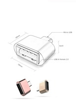 変換アダプタ OTG USB to micro USB ブラック 208_画像5