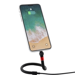 iPhone 充電ケーブル スマホ カメラ スタンド 緑 525