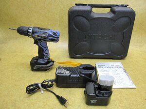 日立工機 HITACHI 12mm コードレスドライバドリル FDS12DVC 12V バッテリ2個 充電器付 充電式 ドリルドライバ 電動ドリル 電動ドライバ