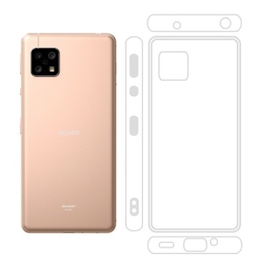 AQUOS sense5G sense4 прозрачный soft TPU кейс 