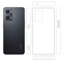 OPPO Reno9A / Reno7A 黒色マット 非光沢 ソフト TPU ケース_画像3