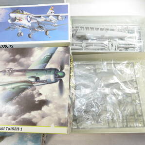 軍用機 おまとめ | まとめて 未組立 F-14A トムキャット Focke-wolf ta152H-1 三菱A6M2b Ta152H-0 烈風一一型 A7A CORSAIRⅡ 部品取り用の画像5