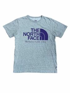 ノースフェイス THE NORTH FACE 半袖 Tシャツ Berkeley Calif USA ロゴ グレー 古着 Mサイズ ム235