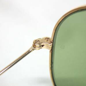 4263[A]ケース付き♪【Ray-Ban◆レイバン】B＆L ボシュロム/サングラス L2849/ヴィンテージ/ティアドロップ/ゴールドカラーフレームの画像7