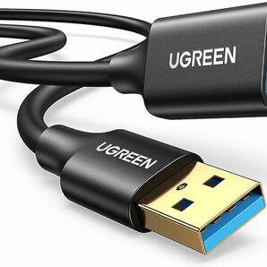 【即日発送】UGREEN USB 延長ケーブル USB3.0 延長コード タイプAオス タイプAメス HDDケース 延長 1m