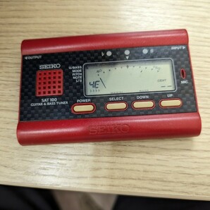 seiko sat5 guiter bass tuner ギターチューナー 通電確認のみの画像2