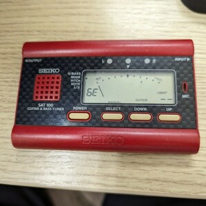 seiko sat5 guiter bass tuner ギターチューナー 通電確認のみの画像1