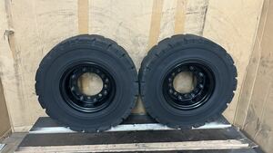 246131　forklift用　中古non-puncture tiresTiresWheelsincluded　6.00-9 　２本set