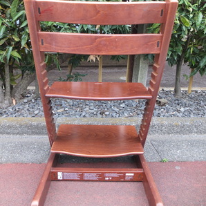 STOKKE Tripp Trapp Chair 高さ調整チェア ストッケ ブラウン チャイルドチェア トリップトラップ チェア 子供椅子 ベビーチェアの画像6