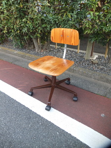 Vintage「HAG Desk Chair」ホーグ プライウッド キャスター付きデスクチェア ビンテージ ノルウェー製 北欧家具 インダストリアル 工業系