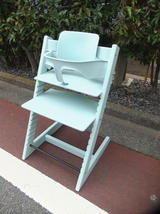 STOKKE Tripp Trapp Chair ストッケ トリップトラップ ベビーセット付き ソフトミントチャイルドチェア 高さ調整チェア ベビーチェア_画像1